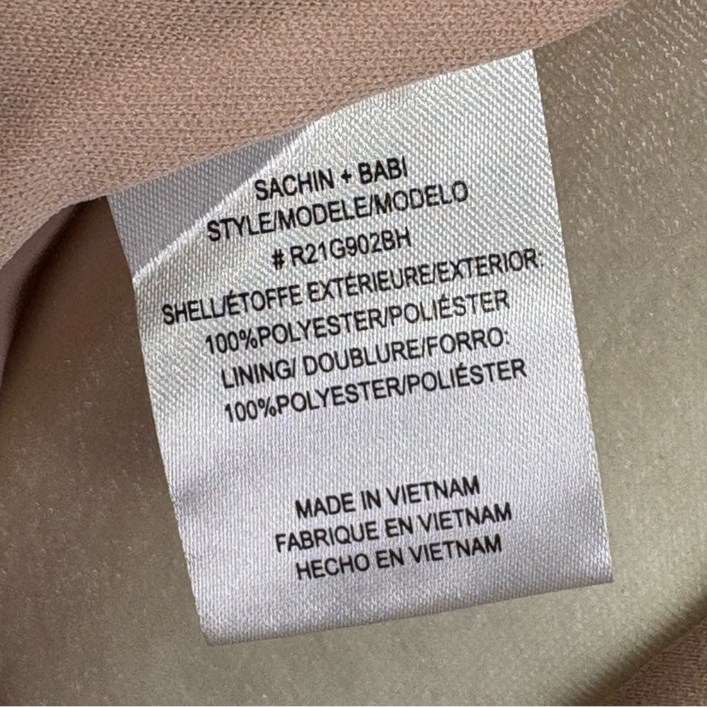 NWT BHLDN Sachin & Babi Tansy Satin Charmeuse Maxi Dress Pink Nude Blush Size 6 - Picture 12 of 16